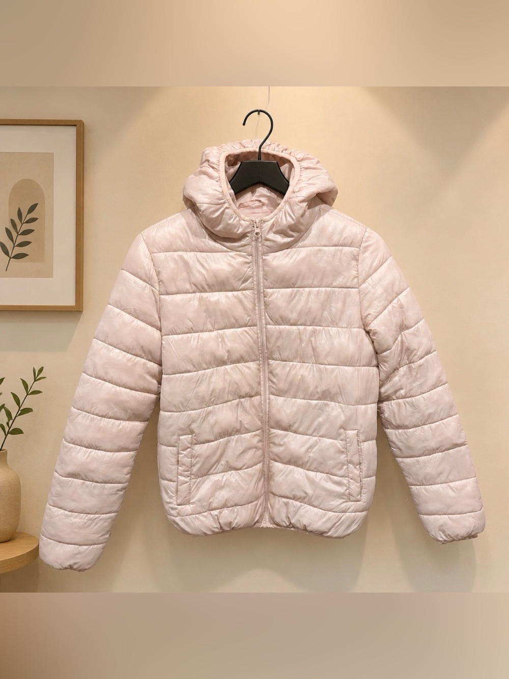 George Light Pink Puffer Jacket for Kids